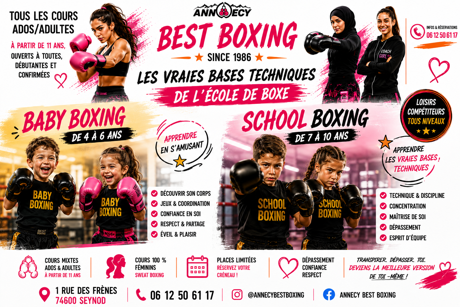 NOUVEAU ! Baby Boxing de 3 à 6 ans / School Boxing de 7 à 10 ans