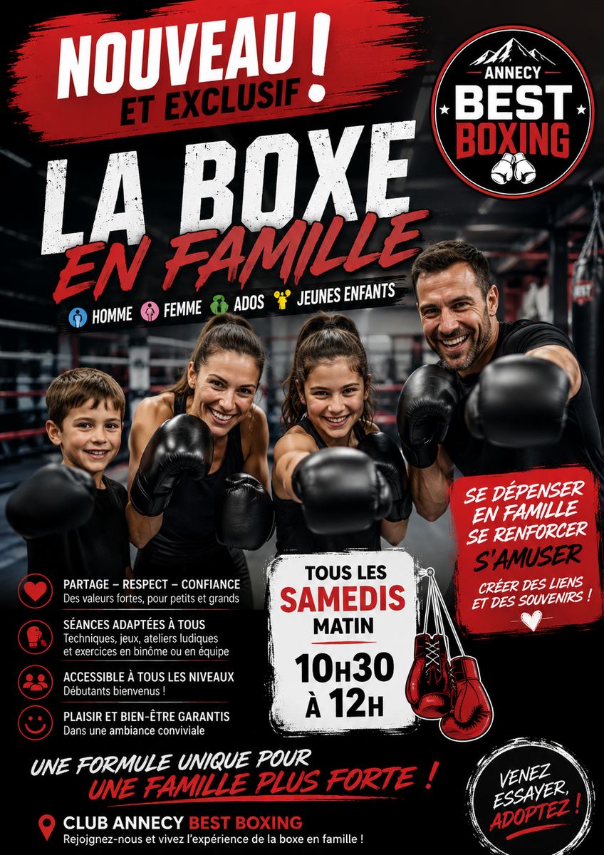 NOUVEAU ,sweat boxing familly !