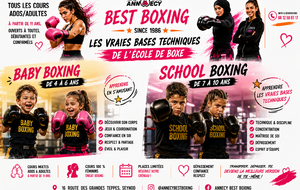 NOUVEAU ! Baby Boxing de 3 à 6 ans / School Boxing de 7 à 10 ans