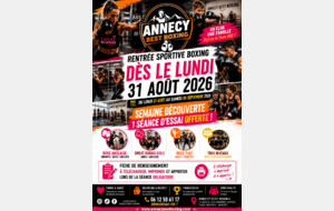 c'est la rentrée sportive lundi 31 Aout au samedi 05 septembre 2026