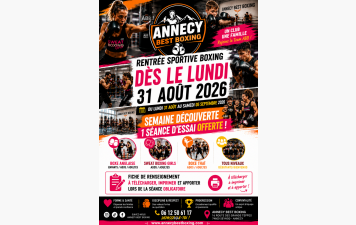 c'est la rentrée sportive lundi 31 Aout au samedi 05 septembre 2026