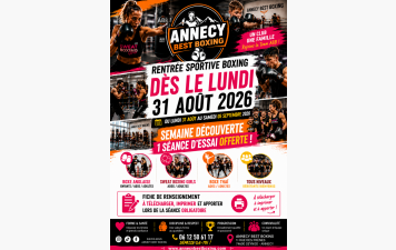 c'est la rentrée sportive lundi 31 Aout au samedi 05 septembre 2026