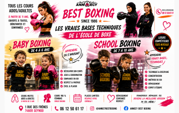 NOUVEAU ! Baby Boxing de 3 à 6 ans / School Boxing de 7 à 10 ans