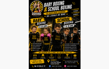 NOUVEAU ! Baby Boxing de 3 à 6 ans / School Boxing de 7 à 10 ans