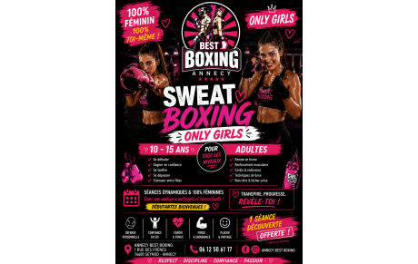 SWEAT BOXING GIRLS 10 ans+Adultes