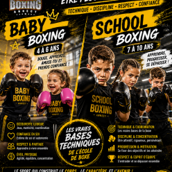 School Boxing Anglaise de 7 à 10 ans et Baby Boxing de 4 à 6 ans