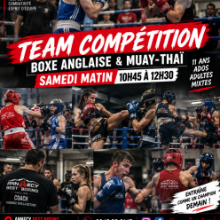 NOUVEAU ,TEAM COMPETITION samedi matin 10h45 à 12h30